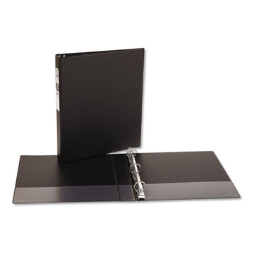 Avery® Economy Non-view Binder With Round Rings, 3 Rings, 1" Capacity, 11 X 8.5, Black, (3301) freeshipping - TVN Wholesale
